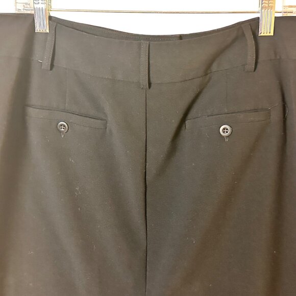 Ellen Tracy Size 14 Midi Unlined Straight Skirt 15" Back Vent & Front Zipper Blk - Picture 11 of 11